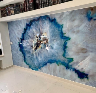 קיר זכוכית לסלון